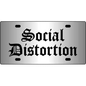 Social-Distortion-Logo-Mirror-License-Plate
