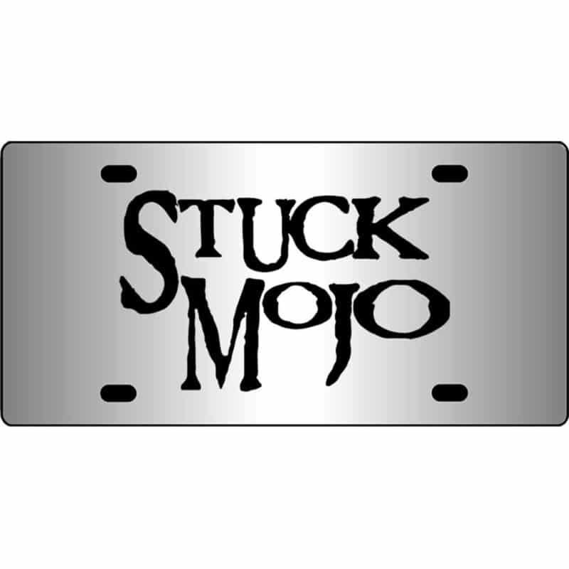 Stuck-Mojo-Band-Logo-Mirror-License-Plate