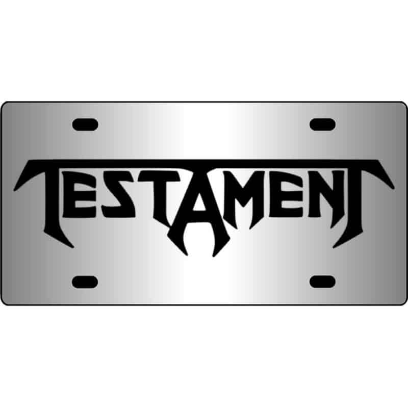 Testament-Band-Mirror-License-Plate