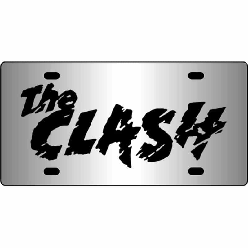 The-Clash-Band-Logo-Mirror-License-Plate