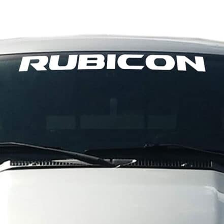 Jeep Rubicon Windshield Visor Decal For Your Vehicle - Thriftysigns