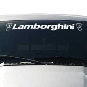 Lamborghini-Windshield-Visor-Decal-White