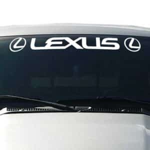 Lexus-Windshield-Visor-Decal-White