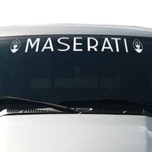 Maserati-Windshield-Visor-Decal-White