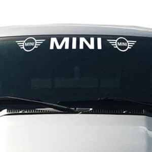 Mini-Cooper-Windshield-Visor-Decal-White