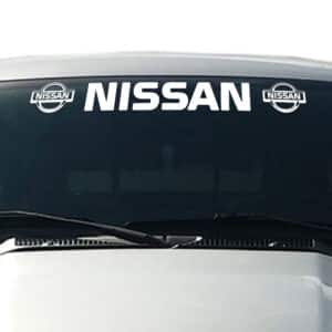 Nissan-Windshield-Visor-Decal-White