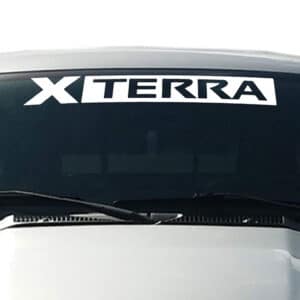 Nissan-Xterra-Windshield-Visor-Decal-White