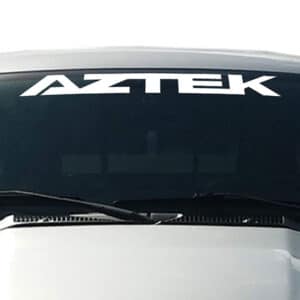 Pontiac-Aztek-Windshield-Visor-Decal-White