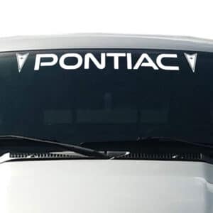 Pontiac-Windshield-Visor-Decal-White