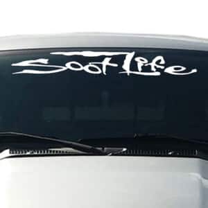 Soot-Life-Windshield-Visor-Decal-White