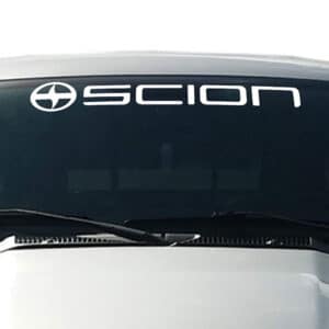 Toyota-Scion-Windshield-Visor-Decal-White