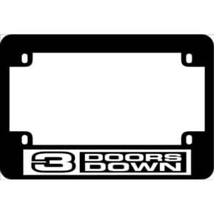 3 Doors Down Motorcycle License Frame