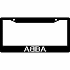 ABBA Band Logo License Plate Frame