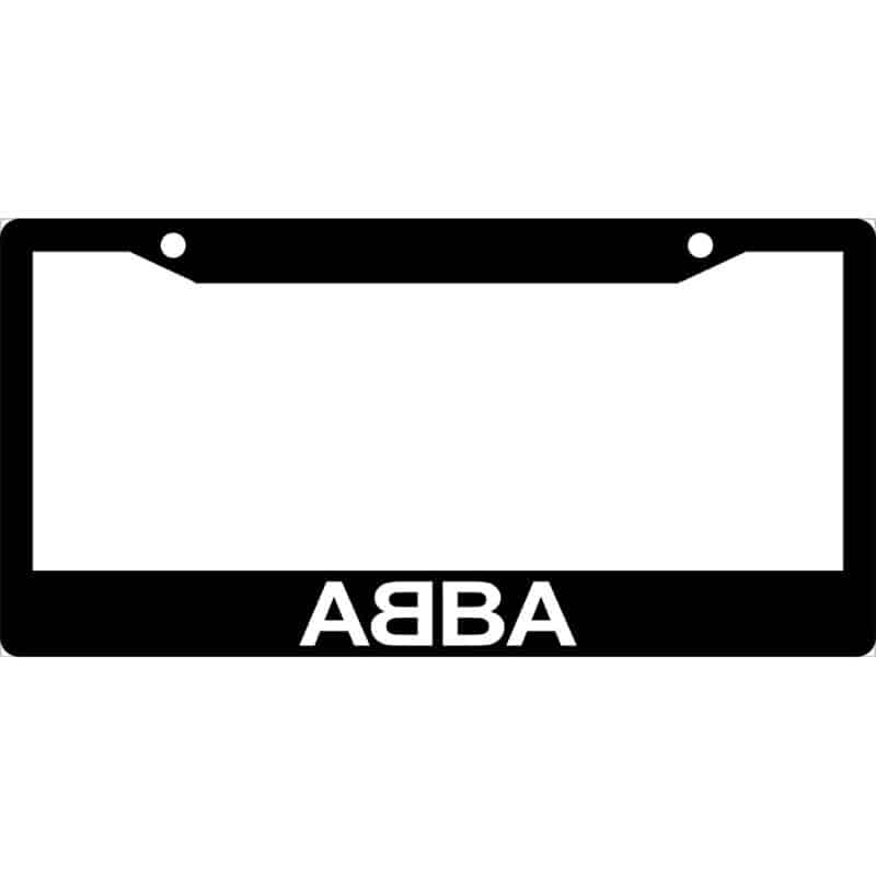 ABBA Band Logo License Plate Frame