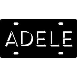 Adele License Plate