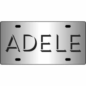 Adele Mirror License Plate