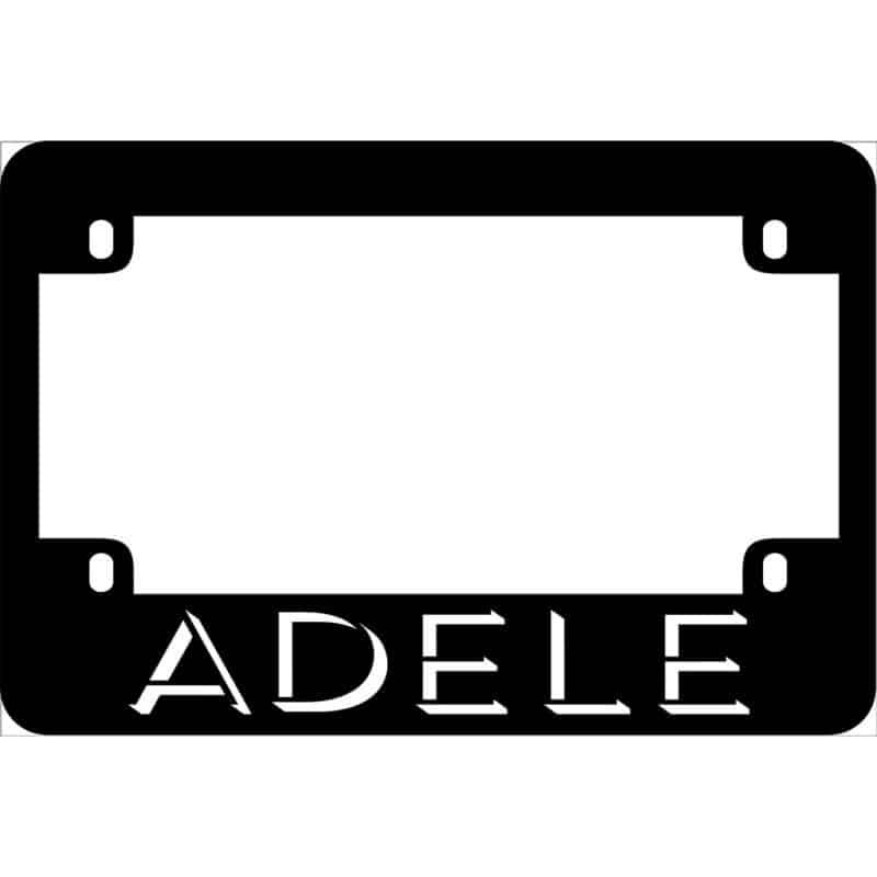 Adele Motorcycle License Frame