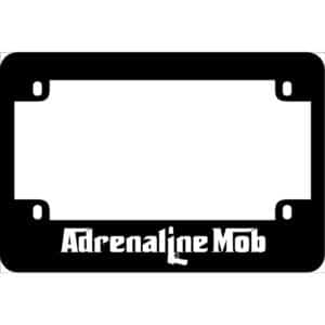 Adrenaline Mob Band Logo Motorcycle License Frame