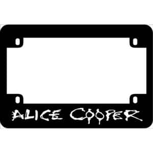 Alice Cooper Motorcycle License Frame