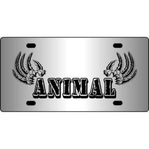 Animal Mirror License Plate