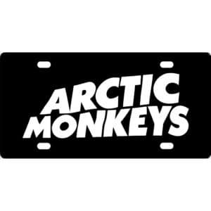 Arctic Monkeys Band Logo License Plate