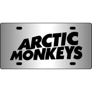 Arctic Monkeys Band Logo Mirror License Plate