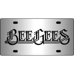 Bee Gees Mirror License Plate