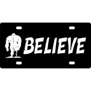 Believe In Bigfoot License Plate