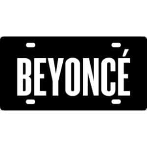 Beyonce License Plate