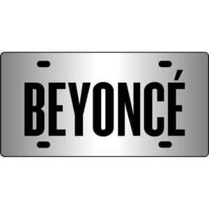 Beyonce Mirror License Plate