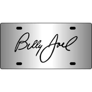 Billy Joel Signature Mirror License Plate
