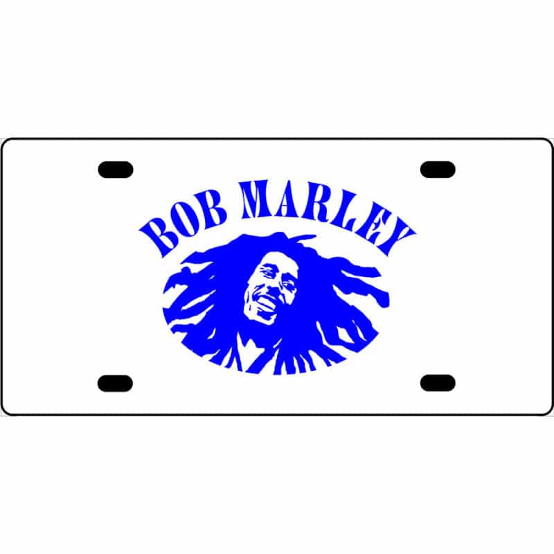 Bob Marley Aluminum License Plate