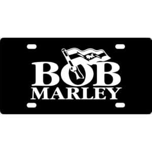 Bob Marley Logo License Plate