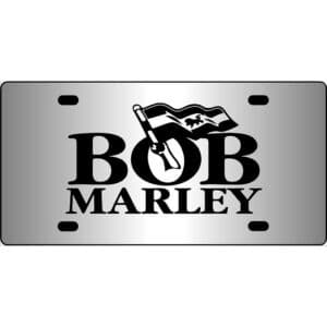 Bob Marley Logo Mirror License Plate