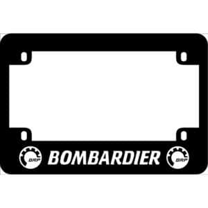Bombardier Logo Motorcycle License Frame