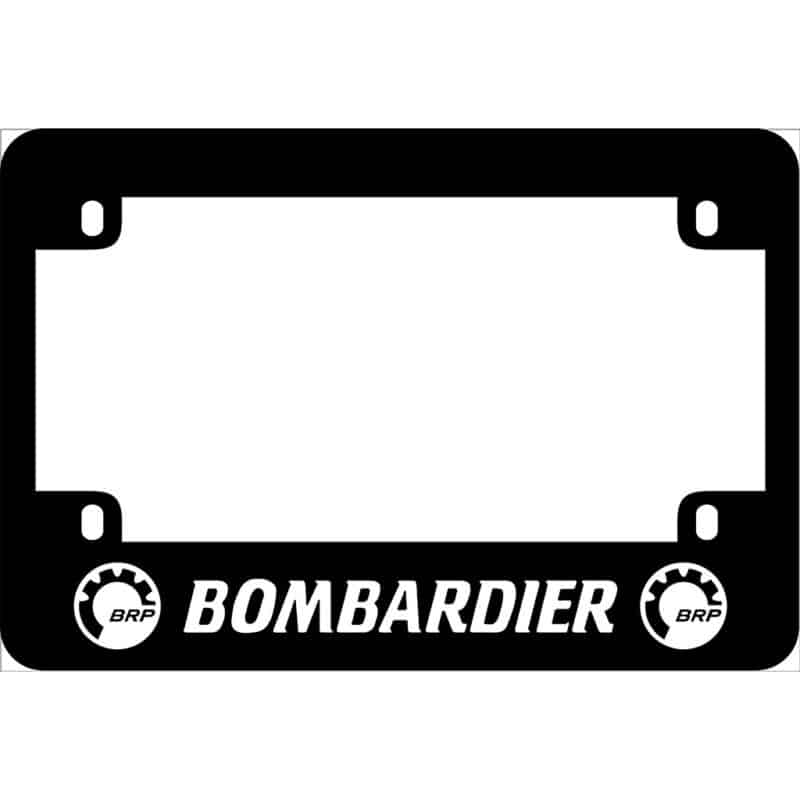 Bombardier Logo Motorcycle License Frame