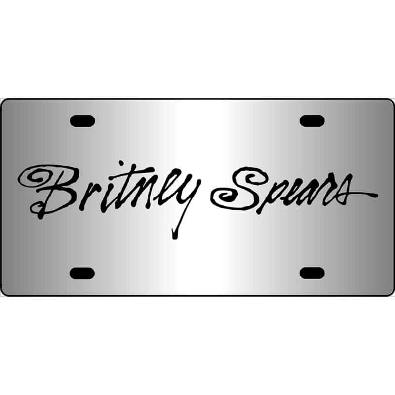 Britney Spears Mirror License Plate