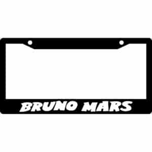 Bruno Mars License Plate Frame