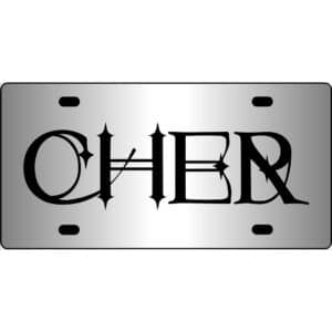 Cher Mirror License Plate