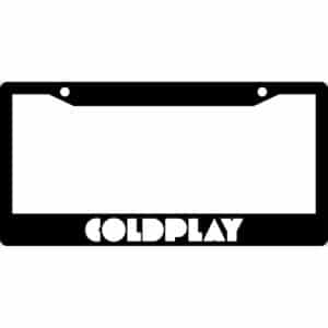 Coldplay Band Logo License Plate Frame