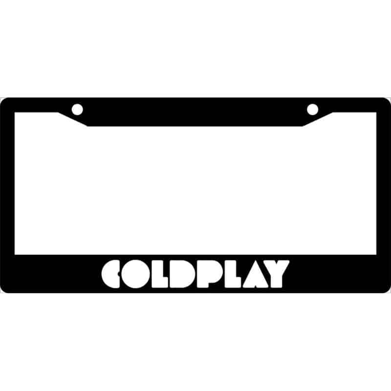 Coldplay Band Logo License Plate Frame