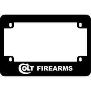 Colt Firearms Motorcycle License Frame