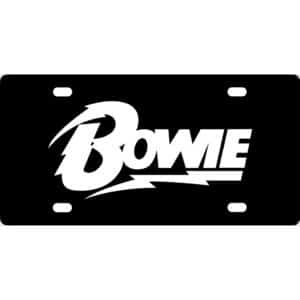 David Bowie Logo License Plate