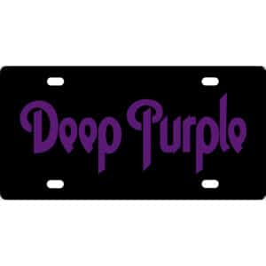 Deep Purple Logo License Plate