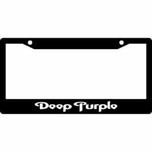 Deep Purple Logo License Plate Frame