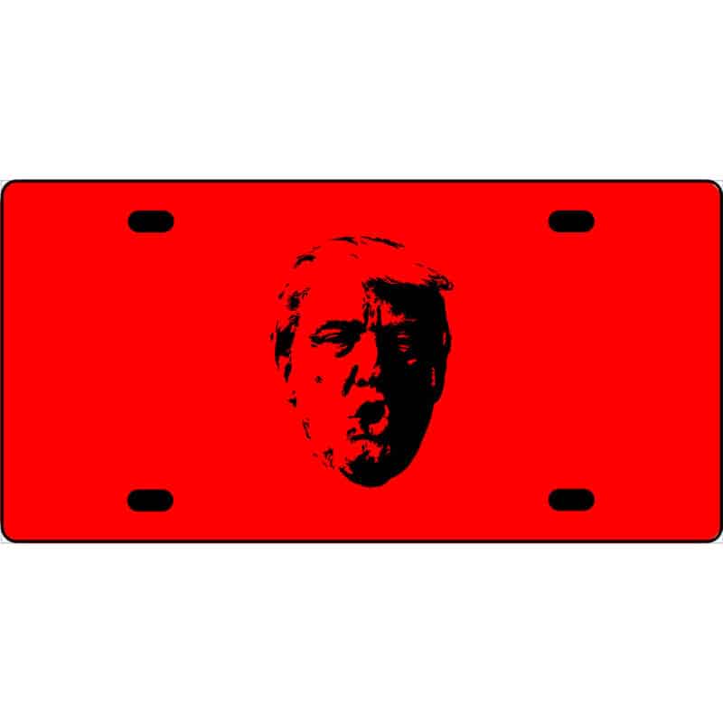 Donald Trump Face License Plate