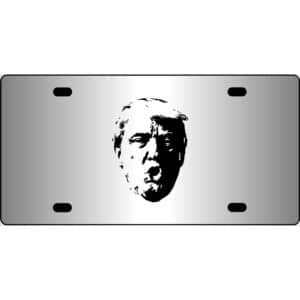 Donald Trump Face Mirror License Plate