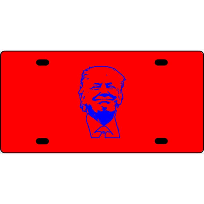 Donald Trump Grinning License Plate