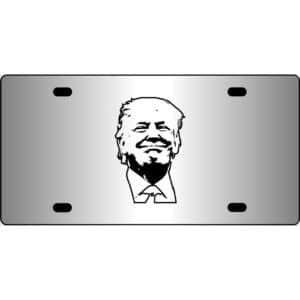 Donald Trump Grinning Mirror License Plate