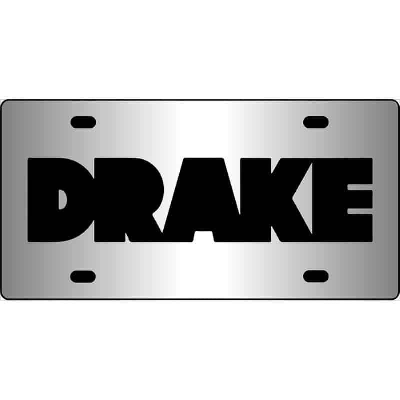 Drake Mirror License Plate